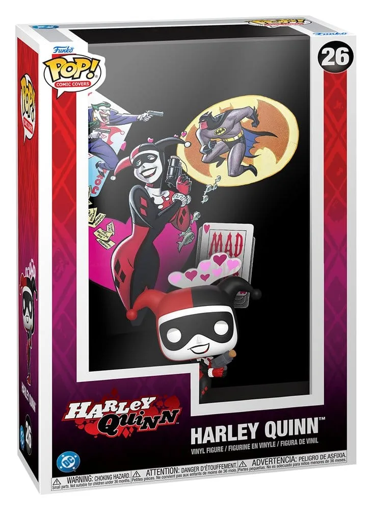 DC Comics Pop Comic Covers Figure – Harley Quinn 9 cm 2