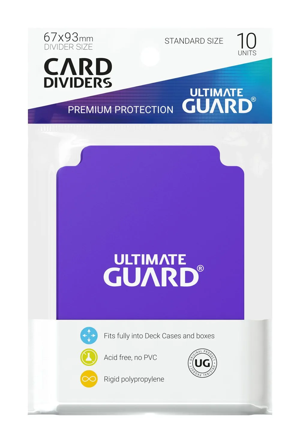 Ultimate Guard Card Dividers – Purple 10-Pack 67 x 93 mm 2