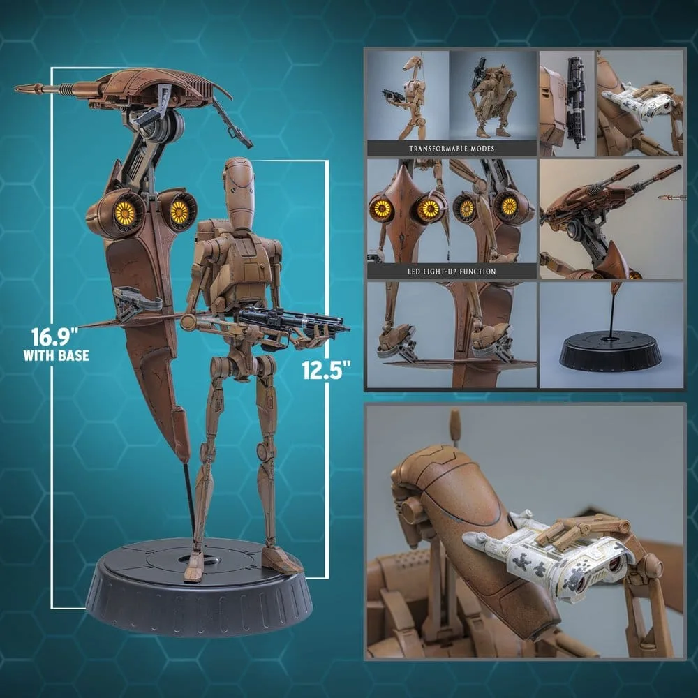 Star Wars Action Figure Set – Battle Droid and STAP 1/6 32 cm 16