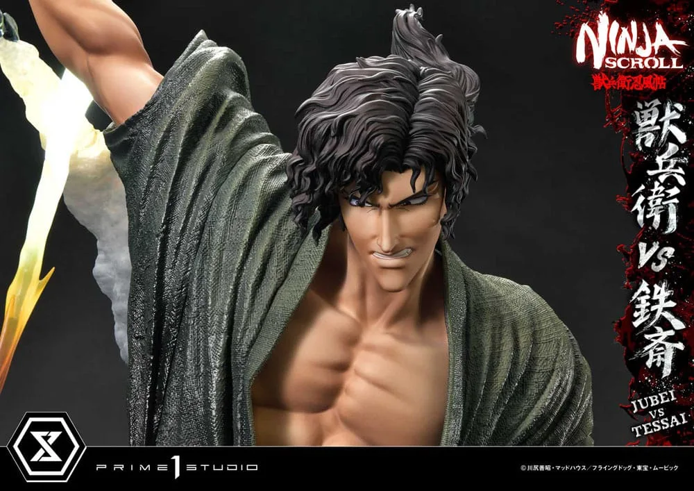 Ninja Scroll Statue – Jubei Versus Tessai 1/4 Scale 101 cm 11