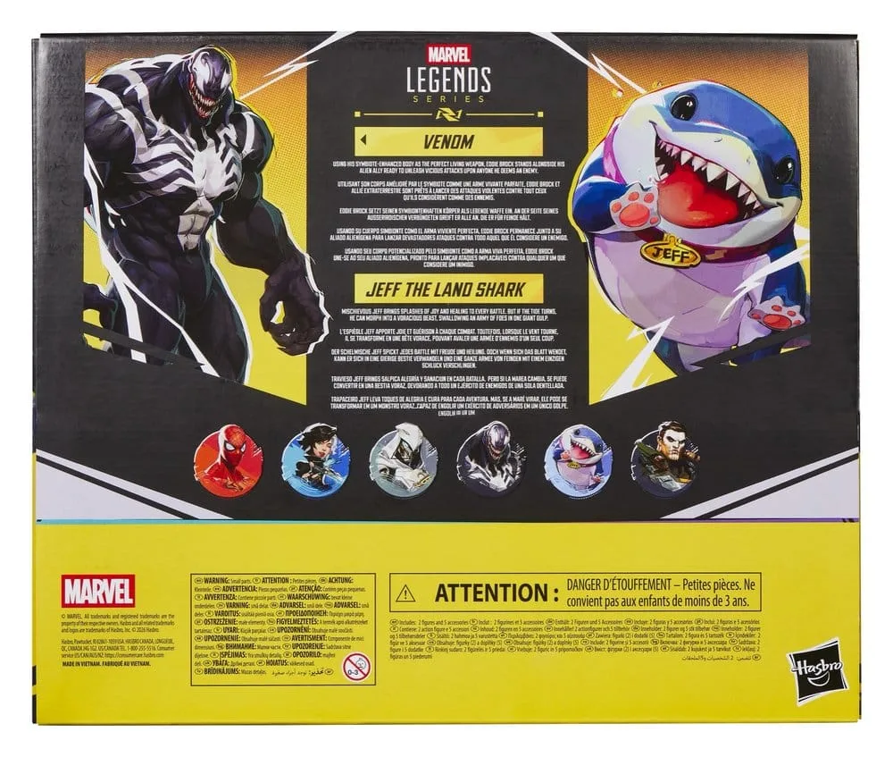 Marvel Rivals Action Figure 2-Pack – Venom and Jeff 15 cm 2
