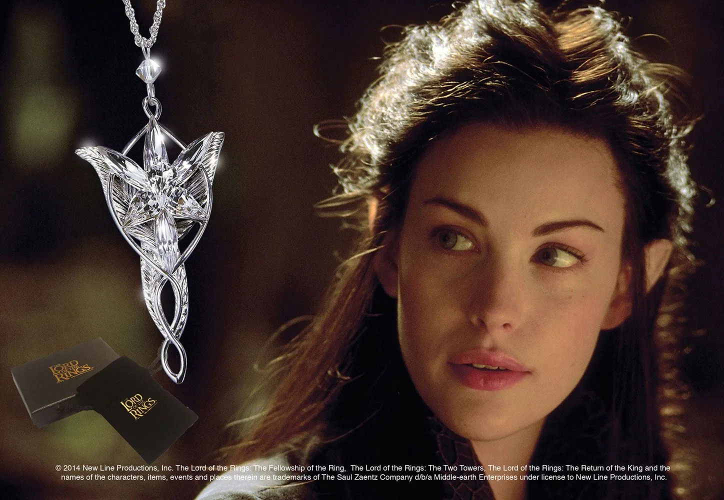 Lord of the Rings Pendant – Arwen’s Evenstar Silver-Plated 6 cm