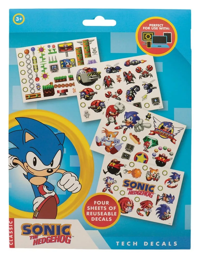 Sonic the Hedgehog Tech Stickers – Retro Vinyl Pack 5