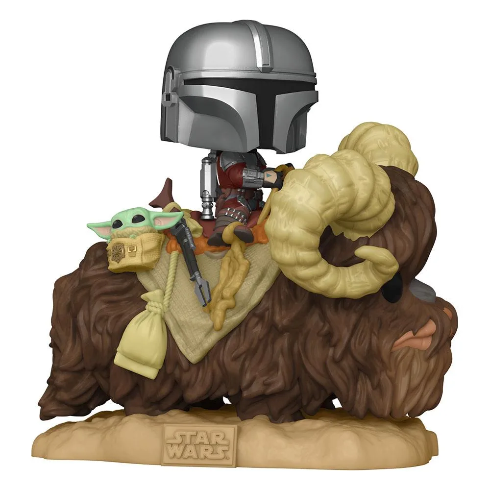 Star Wars POP Deluxe Figure – Mandalorian with Child 9 cm