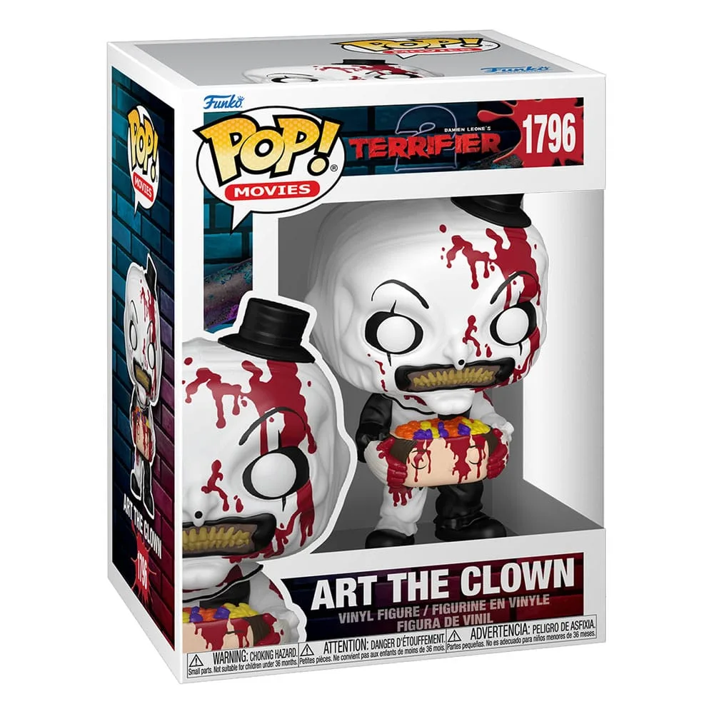 Terrifier 2 Funko Pop – Art the Clown met snoephoofd 9 cm 2