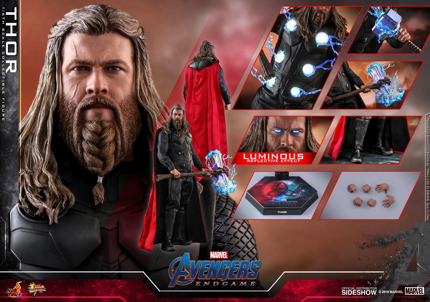 Avengers Endgame Action Figure – Thor 1:6 Scale 32 cm 14