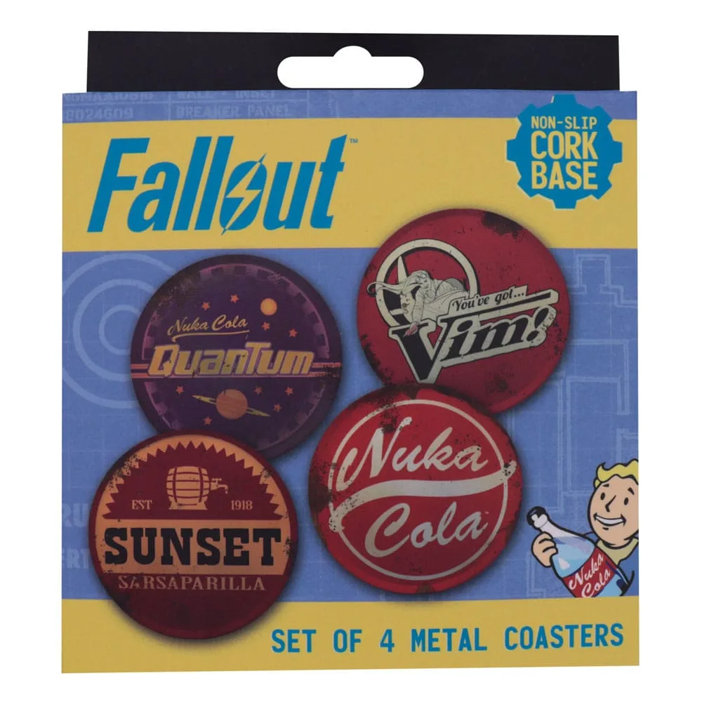 Fallout Metal Coasters – Wasteland Drinks 4-Pack 5