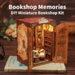 Book Nook Model Kit – CuteBee Bookshop Memories 17 x 10 cm 3