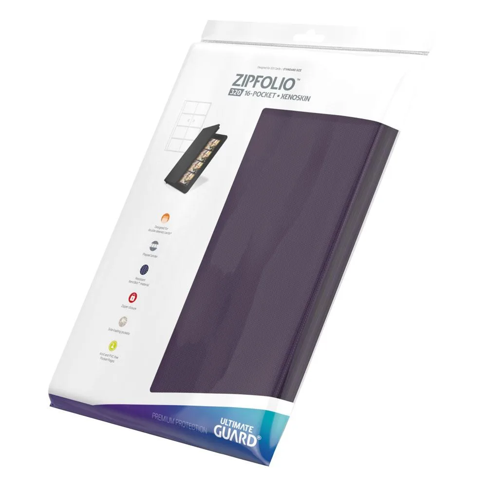 Ultimate Guard Card Binder – Purple Zipfolio 320 Xenoskin 8