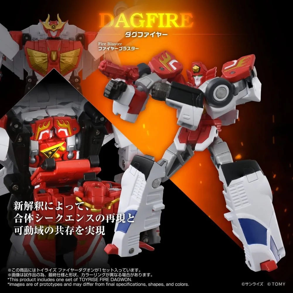 Brave Command Dagwon Action Figure – Toyrise Fire Dagwon 18 cm 2