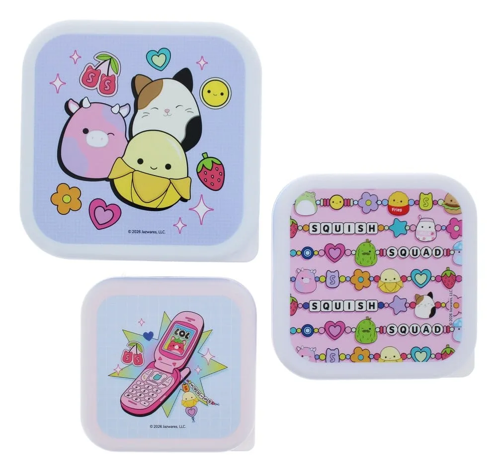Squishmallows Snack Boxes – 3-Pack