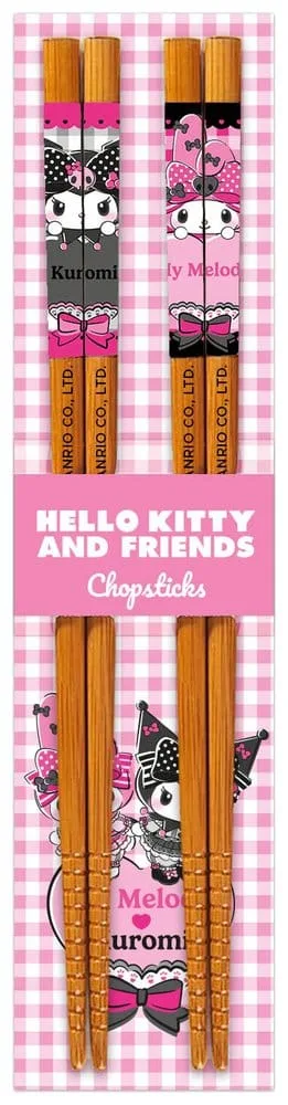 Sanrio Chopsticks – Hello Kitty Kimono Pink Black Party 23 cm