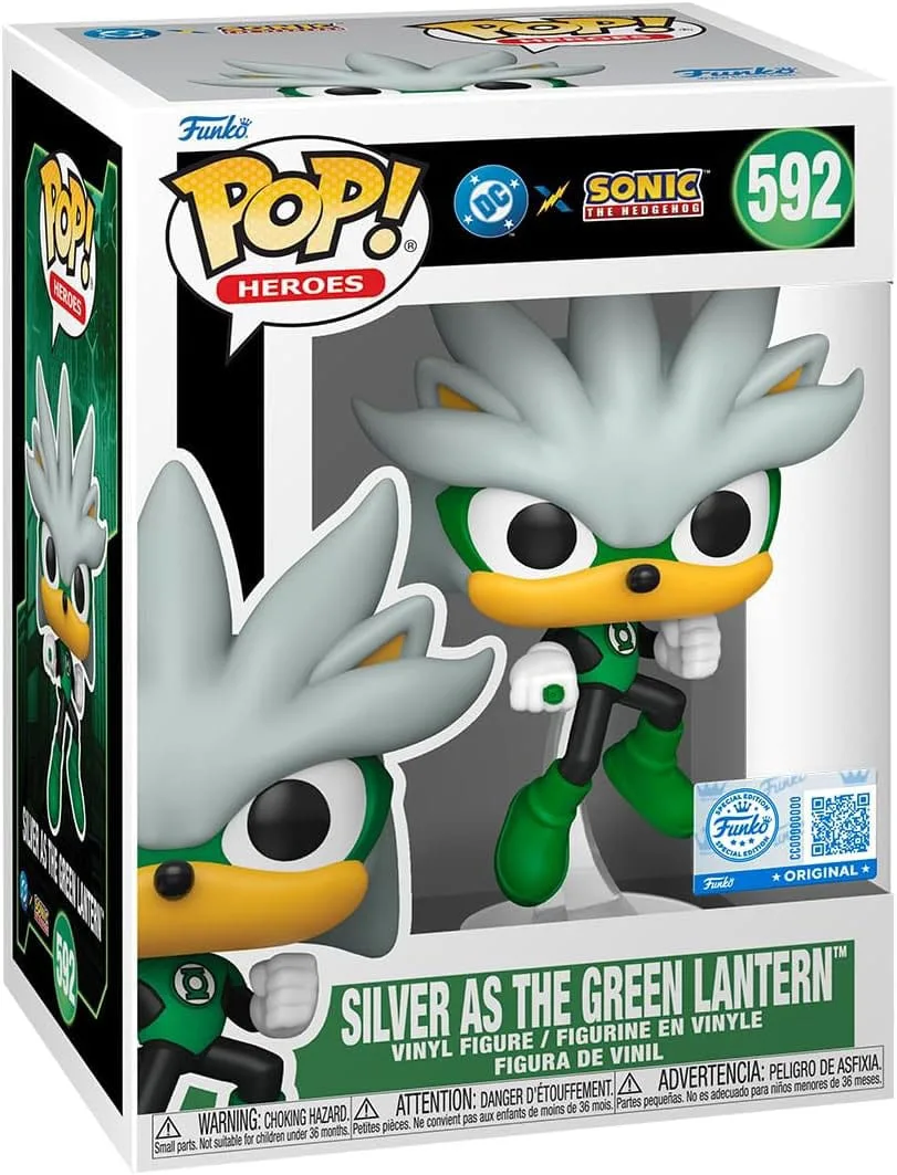 Justice League x Sonic Pop Vinyl Figure – Silver GL 9 cm 2
