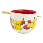 Pokémon Ramen Bowl – Face Design with Chopsticks 500 ml 2