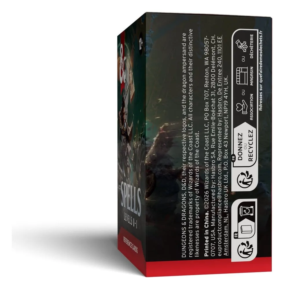 Dungeons & Dragons Reference Cards – Level 0–1 Spells English 5