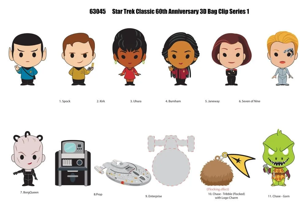 Star Trek PVC Bag Clips – Series 1 24-Pack Display 3