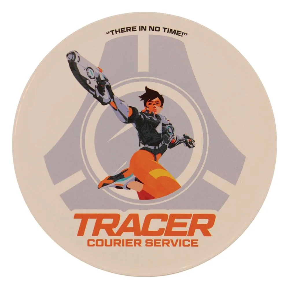 Overwatch Coaster Set – 4 Metal Character Designs 9 cm 8