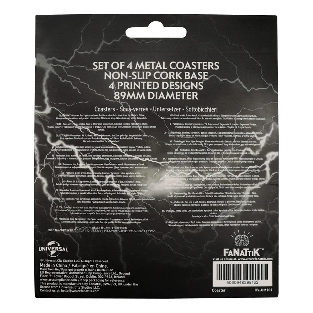 Universal Monsters Coaster Set – Four Character Designs 8.9 cm 3
