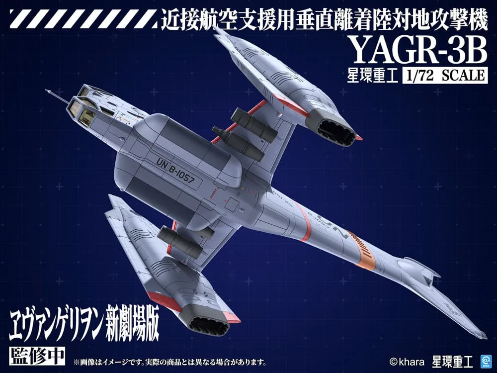 Evangelion Modelbouwset – YAGR-3B UNAF VTOL 1/72 14 cm 9