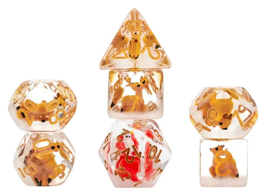 Christmas Dice Set – Reindeer and Santa