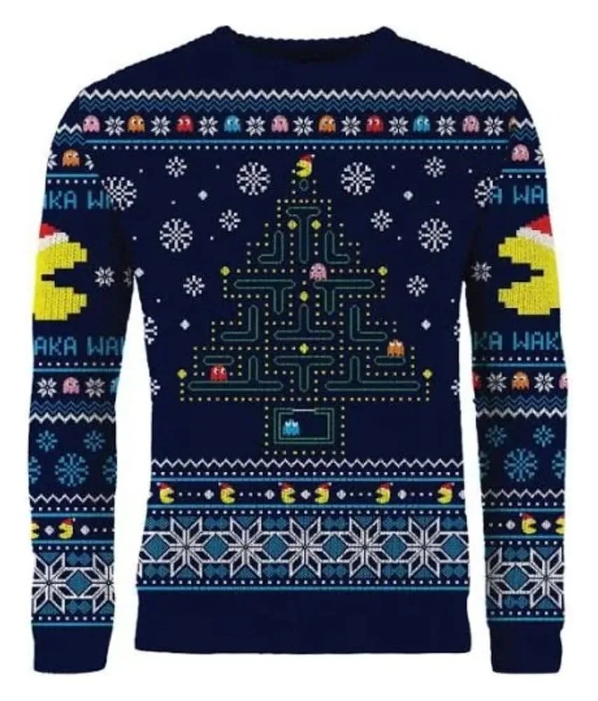 Pac-Man Sweater – Christmas Knit Size XL 2