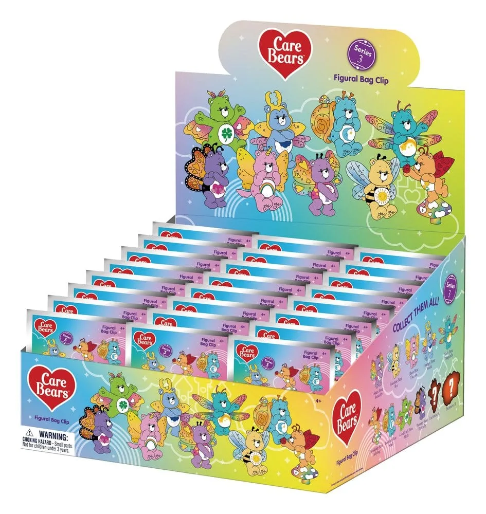 Care Bears Bag Clip Display – Series 3 24 Blind Bags 1