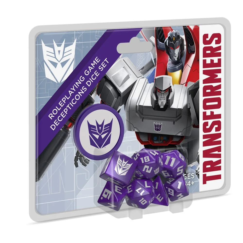 Transformers RPG Dice Set – Decepticon 8-Piece