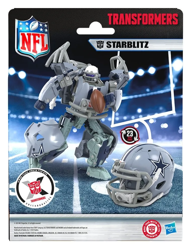 Transformers x NFL Action Figure – Dallas Cowboys Starblitz 14 cm 18