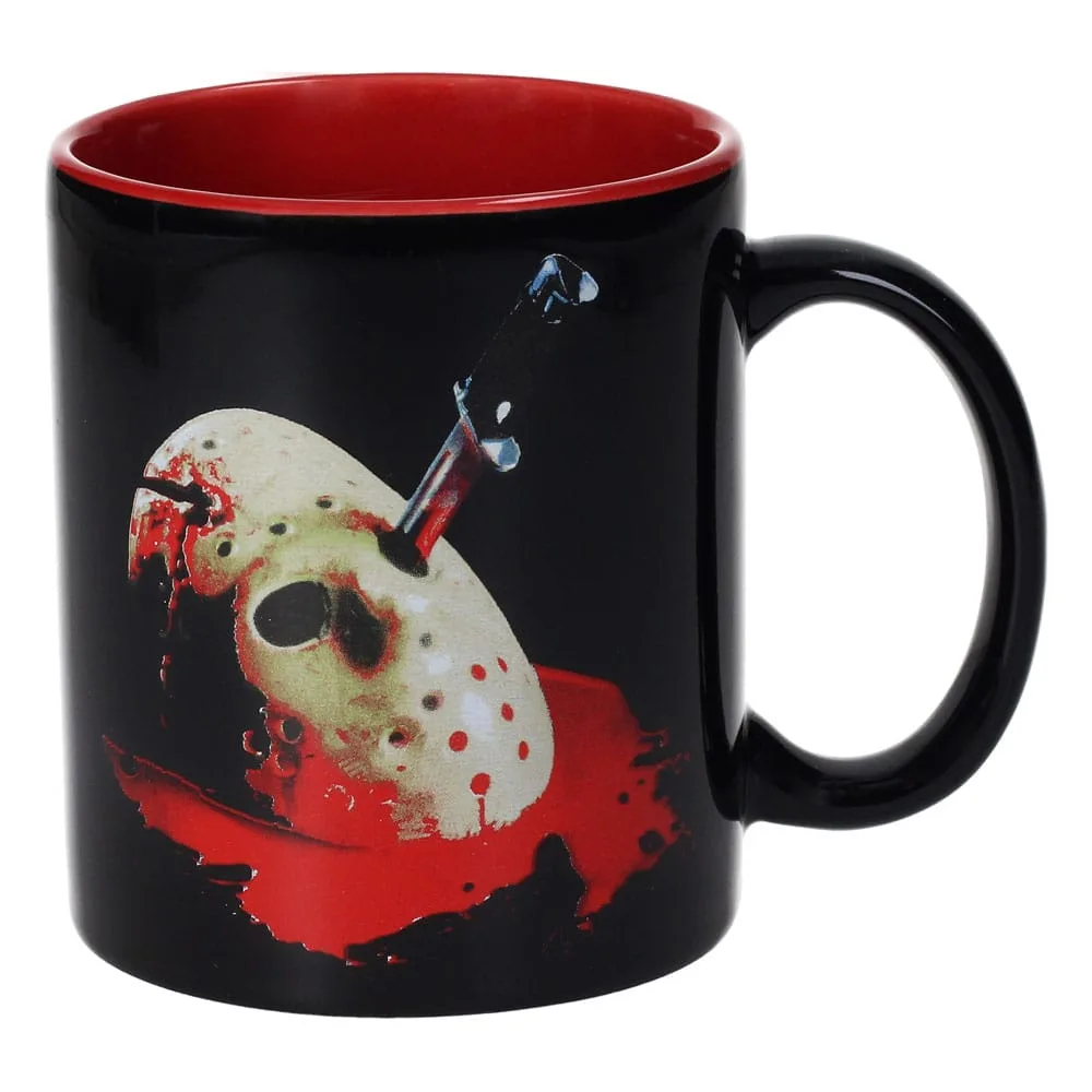 Friday the 13th mok en sleutelhanger – Jasons masker 320 ml 4