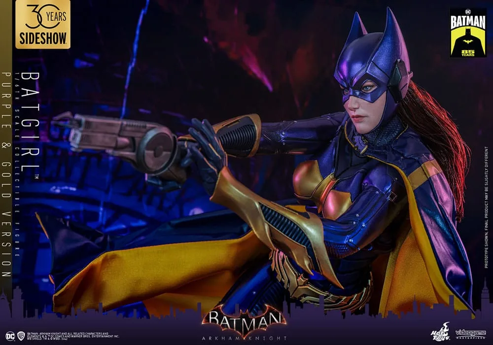 Batman Arkham Knight Action Figure – Batgirl Purple and Gold 30 cm 14