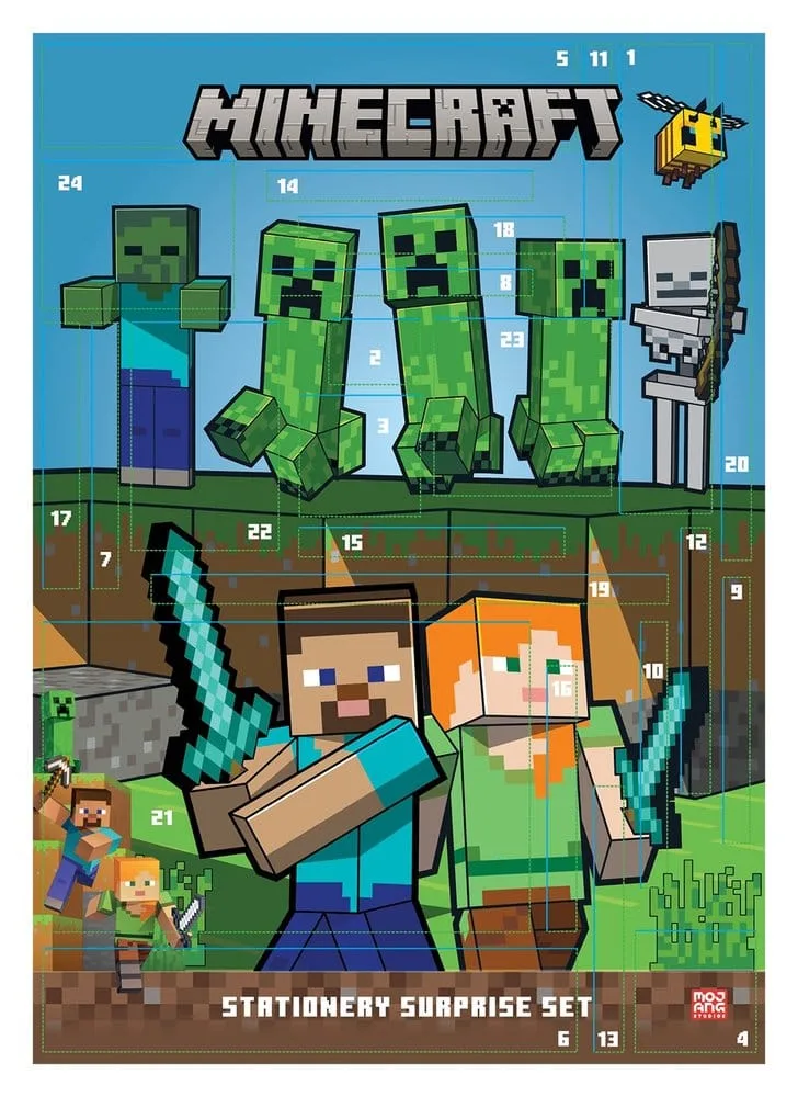 Minecraft Advent Calendar – 2027 Display of 12