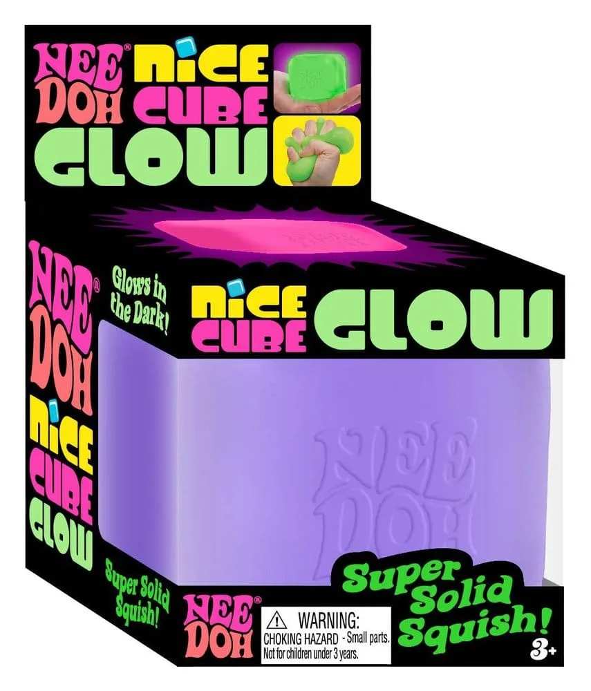 NeeDoh Knijpspeelgoed – Nice Cube Glow 12 stuks 5 cm 4