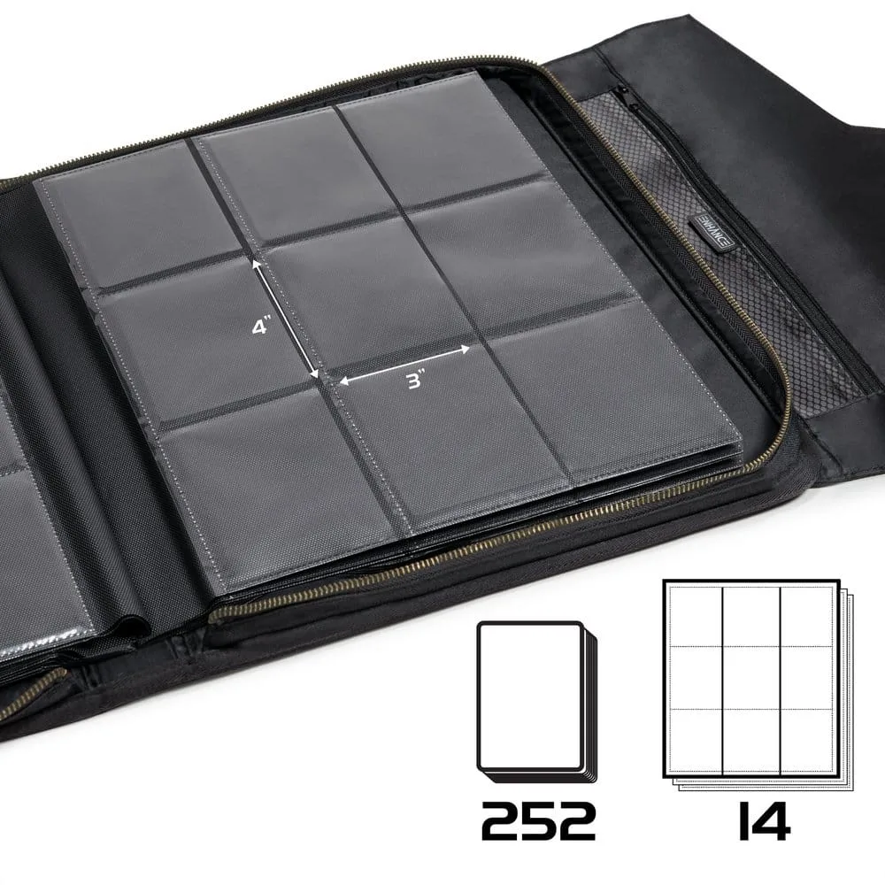 Enhance TCG Trading Card Album – Black 252-Card Toploader Binder 2