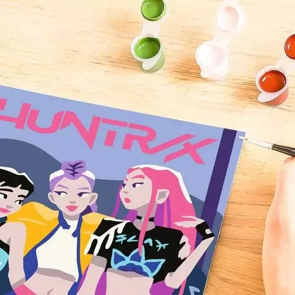 KPop Demon Hunters Paint by Numbers Set – CreArt Huntrix 4