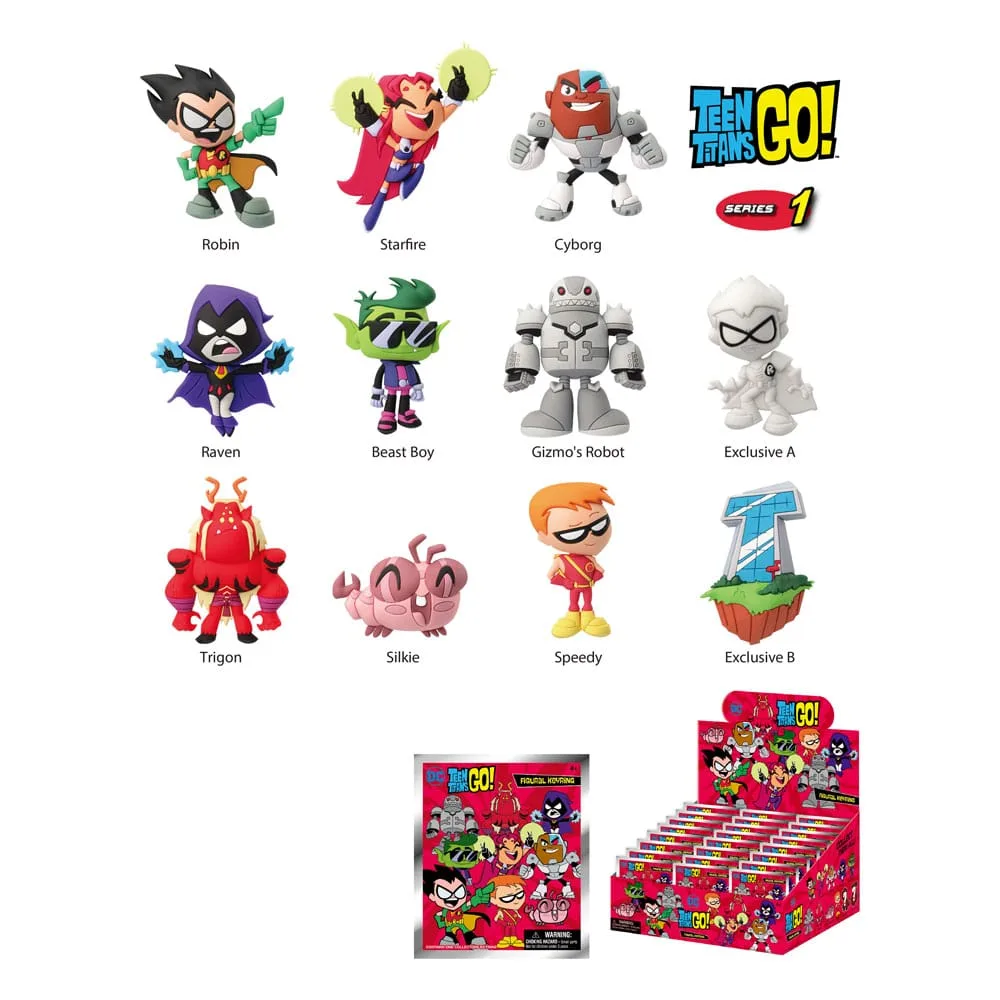 Teen Titans Go Bag Clips – Series 01 Display of 24