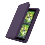 Ultimate Guard Card Binder – Purple Zipfolio 160 8-Pocket Xenoskin 2