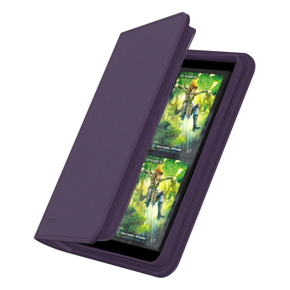 Ultimate Guard Card Binder – Purple Zipfolio 160 8-Pocket Xenoskin 2