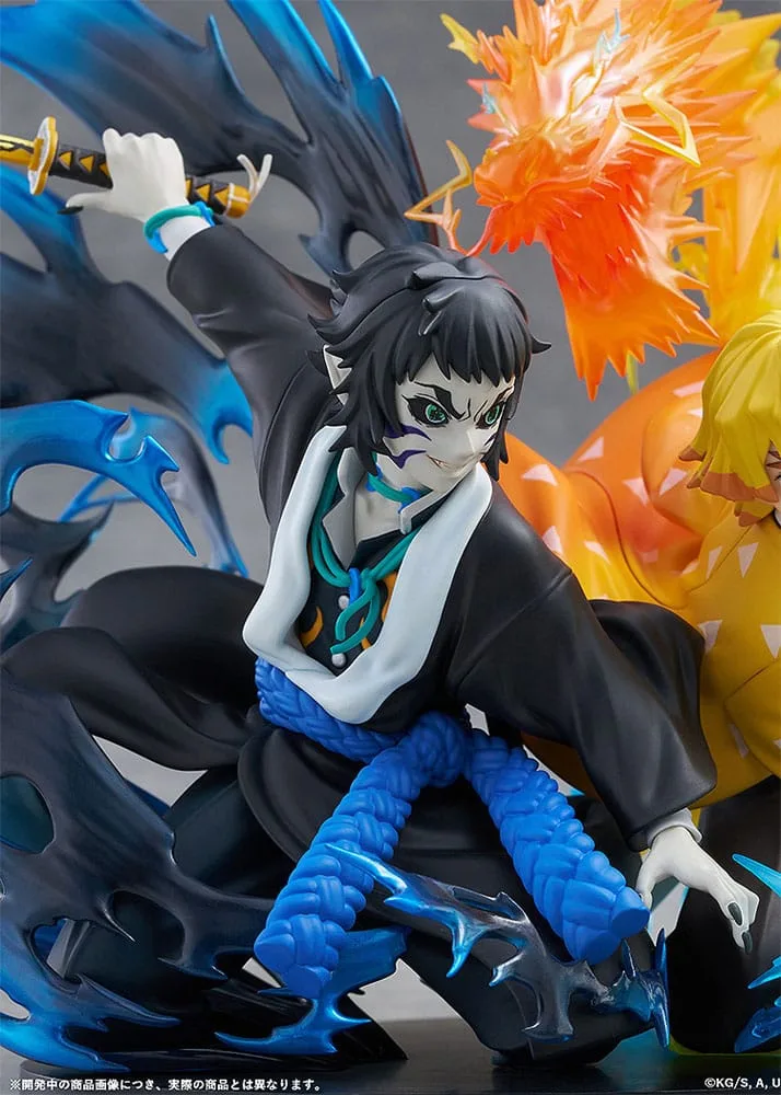 Demon Slayer PVC Statue – Zenitsu Agatsuma and Kaigaku 15 cm 10