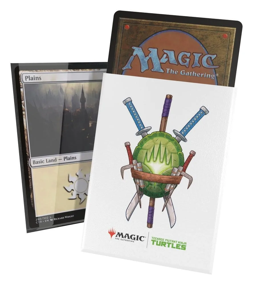 MTG TMNT sleeves – Turtle Planeswalker Symbol 66 x 91 mm 6