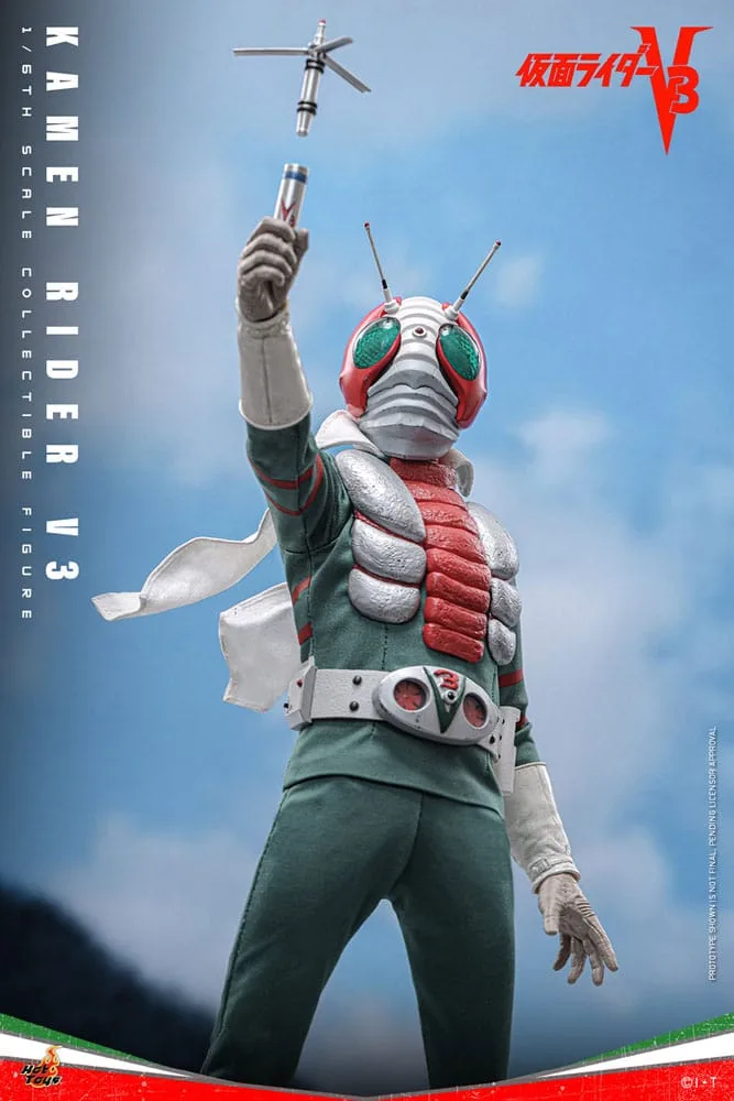 Kamen Rider Actionfigur – V3 mit LED-Augen 1:6 30 cm 18