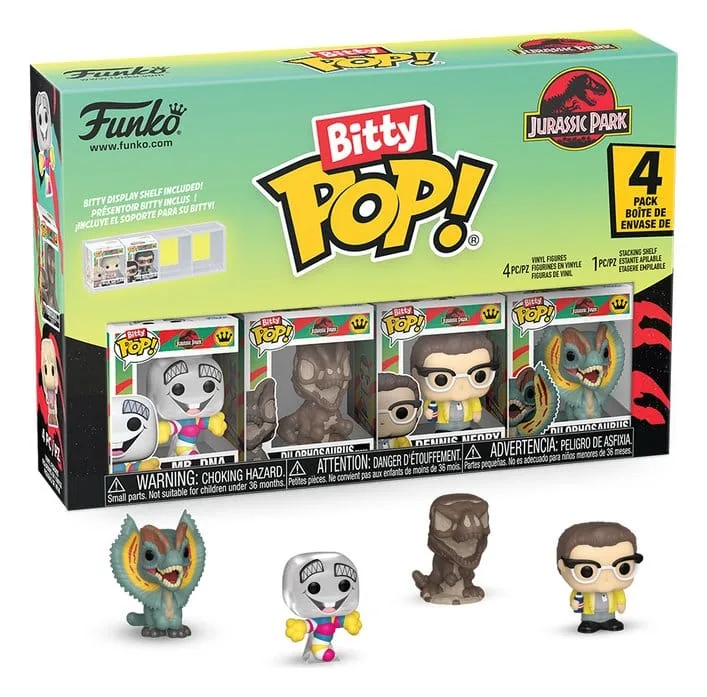 Jurassic Park Vinyl Figures – Mr. DNA Bitty Pop! 4-Pack 2.5 cm