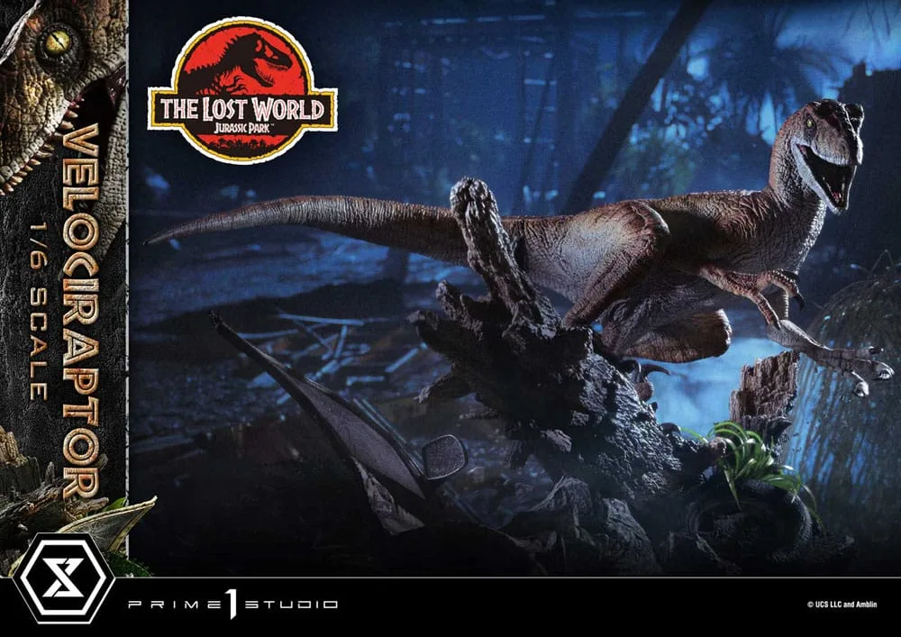 Jurassic Park II beeld – Tiger Stripe Velociraptor 1/6 41 cm 26
