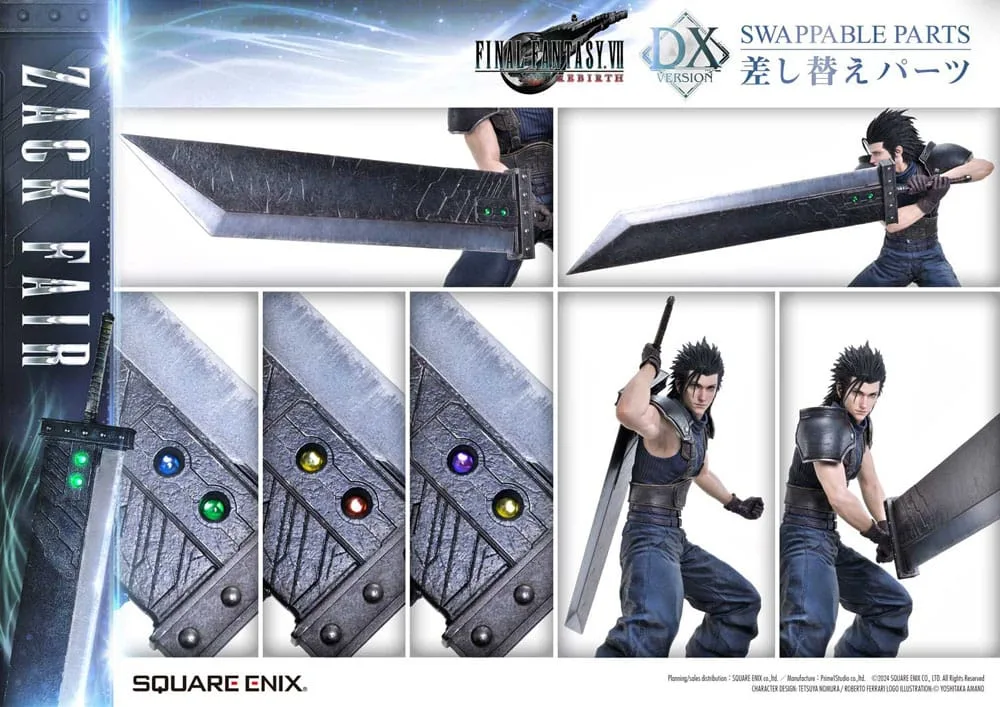 Final Fantasy VII Rebirth Statue – Zack Fair Deluxe 1/4 57 cm 9
