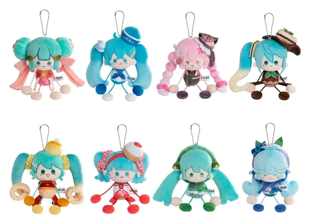 Hatsune Miku Mini Plush – Blind Box Display 8 cm