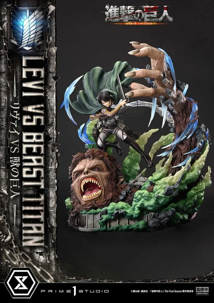 Attack on Titan Statue – Levi Versus Beast Titan 73 cm 6