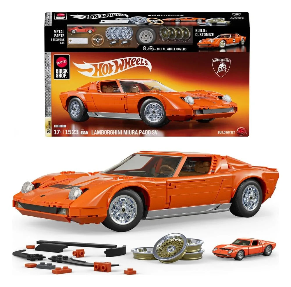 Hot Wheels Building Set – Lamborghini Miura P400 SV 1/12
