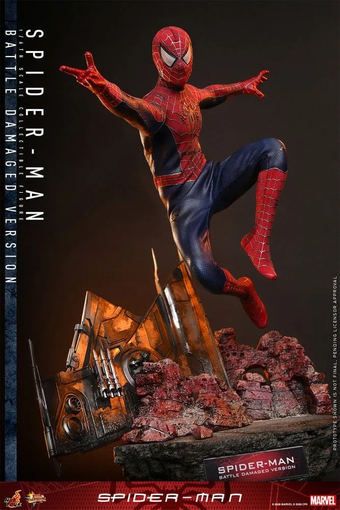 Spider-Man Action Figure – Battle Damaged 1/6 Scale 30 cm 10