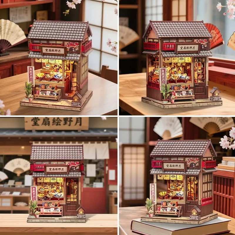 Miniatuurhuisje Bouwpakket – Tsukino Eogi-dou 19 x 14 cm 3