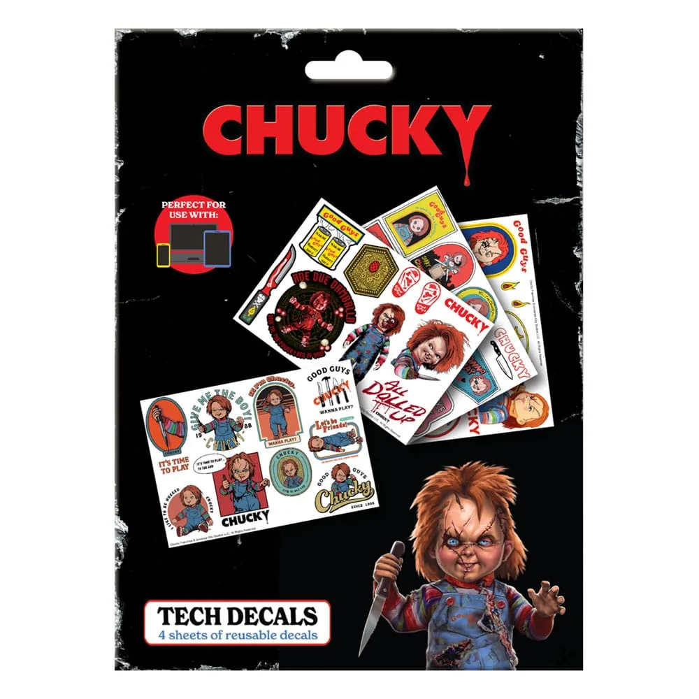 Chucky Tech Sticker Pack – Reusable Vinyl Decals 3