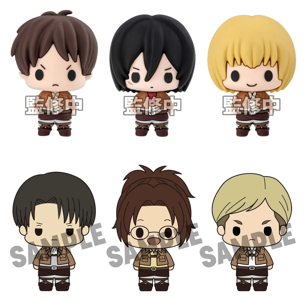 Attack on Titan Mini Figures – Chokorin Blind Box Display of 6 5 cm